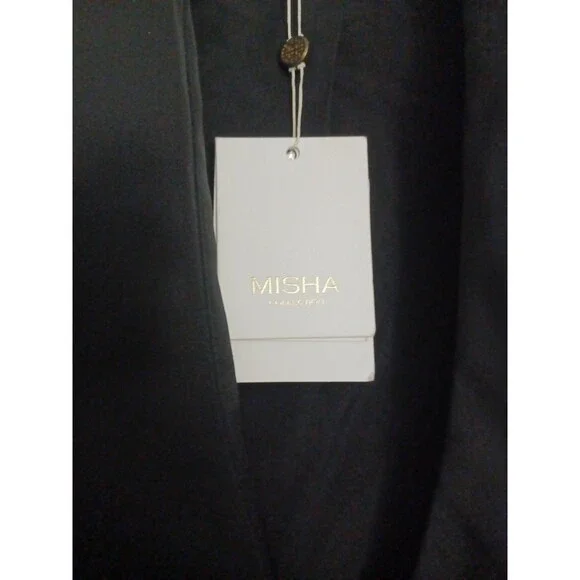 NWT Misha Collection Christy Frill Blazer Dress Black Size 2
